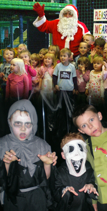 Halloween and Christmas Parties at MB's Fun House